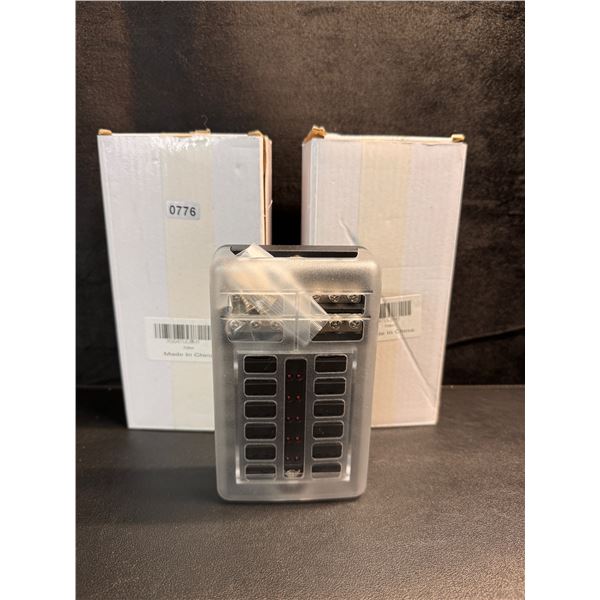 2 Universal 12 Slot Fuse Blocks - New