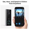 Image 5 : AOSU Battery Powered Wireless Video Doorbell 2K 2.4GHz WiFi Works with Alex and Google - New