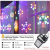 Image 2 : 1 Box of LED Christmas Snowflake Icicle Lights for Outdoors - 17FT - Christmas String Lights - New