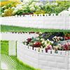 Image 1 : 1 Box of Castle Style Landscape Edging Border for Lawns/Gardens - 20.6FT Length - 20pcs Total - New