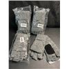Image 3 : 4 Pairs of ViGrace Winter Knitted Convertible Fingerless Gloves/Mittens for Winter - Brand New