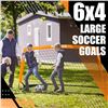Image 7 : Runbow 6FT x 4FT Size Portable Kids Soccer Nets - 2 Pack - Orange Color - Brand New!