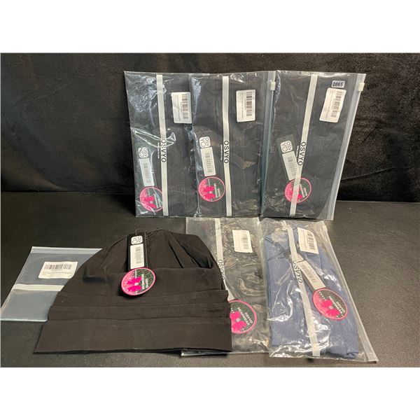 6 Osvyo Cotton Women's Headwear Hats for Hairloss - Brand New (Assorted Colours)