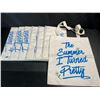 Image 1 : Lot of 7 "The Summer I Turned Pretty" Tote Bags - 15" x 13" Size - Brand New