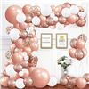 Image 1 : 15 Packs of Balloon Arch Kits (135pcs Each) - Rose Gold/Confetti Balloon Kits for Parties - New