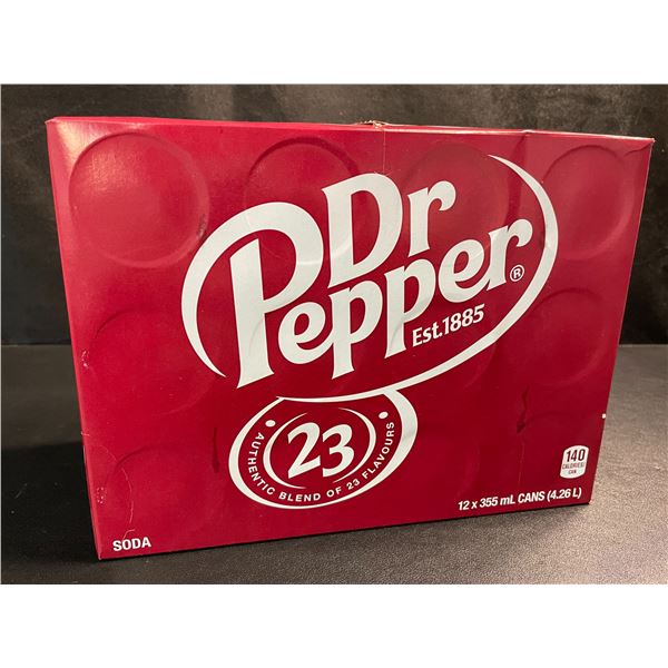 1 Case of Dr.Pepper Soda (12 x 355ml Cans) - BB: AU 04/25