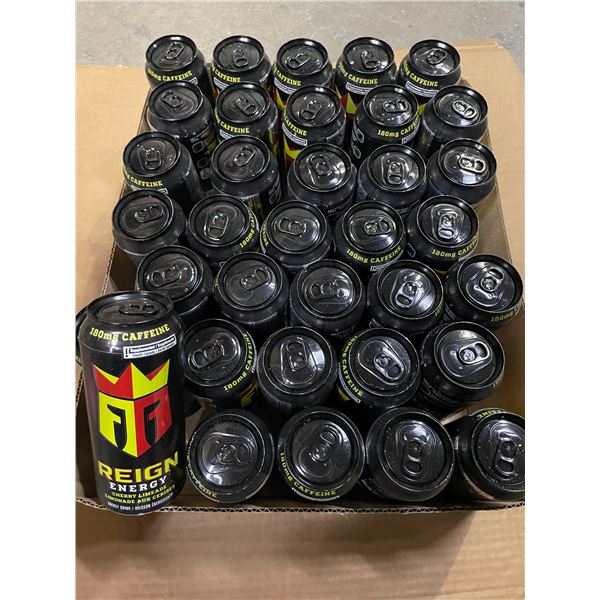 35 Single Cans of Reign Energy Drinks - Cherry Limeade - 473ml Each
