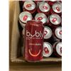 Image 2 : 35 Single Cans of Cherry Bubly Sparkling Water Beverages - 355ml Each - BB: May 05/25
