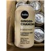 Image 2 : 35 Single Cans of HealTea Ginger+Chamomile Sparkling Botanical Infusion Beverages - 355ml Each