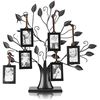 Image 1 : 2 Family Tree Picture Hanging Stands with 6 Small (2x3") Frames - Brand New
