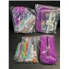 Image 2 : 3 Crochet Hook Sets/Knitting Kits with Pouch - 140PCS Each - Brand New