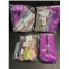 Image 2 : 3 Crochet Hook Sets/Knitting Kits with Pouch - 140PCS Each - Brand New