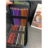 Image 4 : 1 H&B Coloured Pencil Crayon Set with Colouring Book - 72 Colours - Brand New