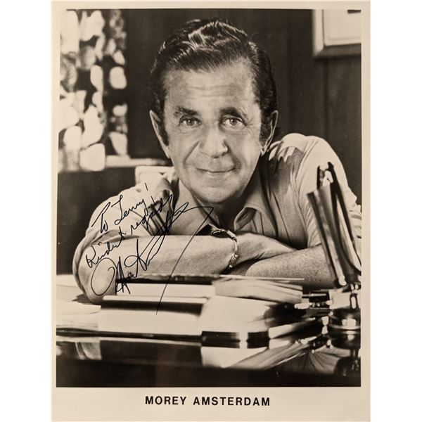 Morey Amsterdam signed photo