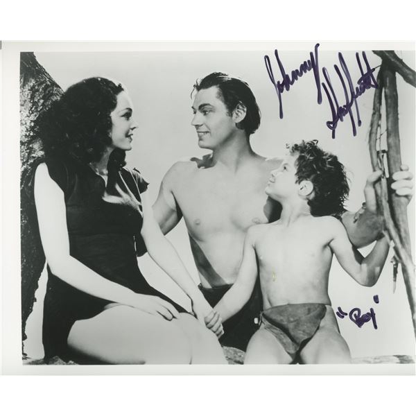Johnny Sheffield signed "Tarzan film series" photo. GFA Authenticated