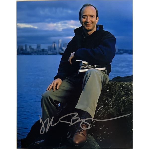 Amazon Founder Jeff Bezos signed photo