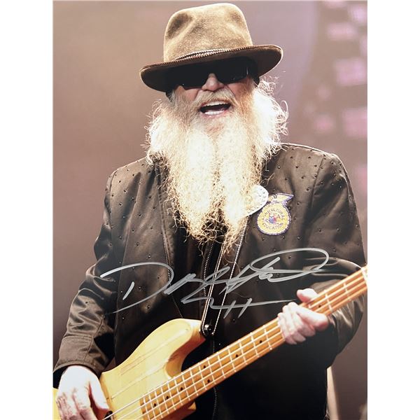 ZZ Top Dusty Hill signed photo