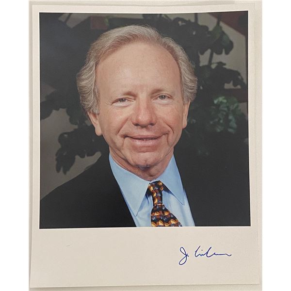 Senator Joe Lieberman signed photo