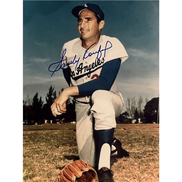 LA Dodgers Sandy Koufax signed photo
