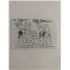 Image 1 : Blondie comic strip Dennis Lebrun signed card.