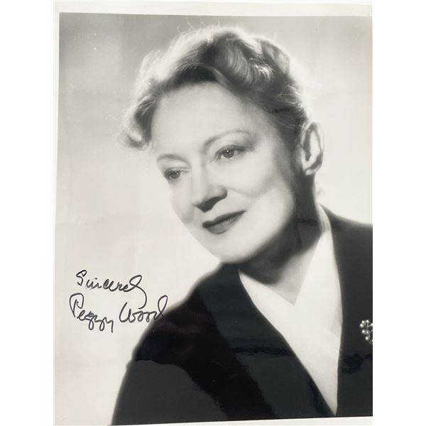 Peggy Wood signed photo