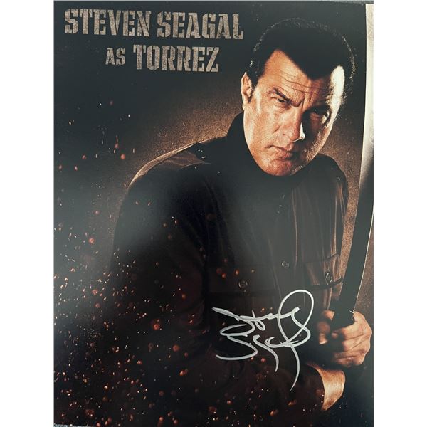 Steven Seagal signed photo
