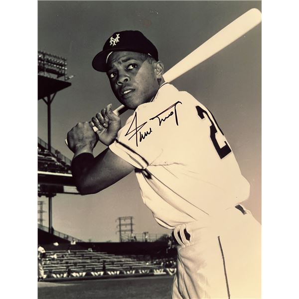 Willie Mays signed photo
