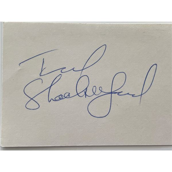 Ted Shackelford original signature cut