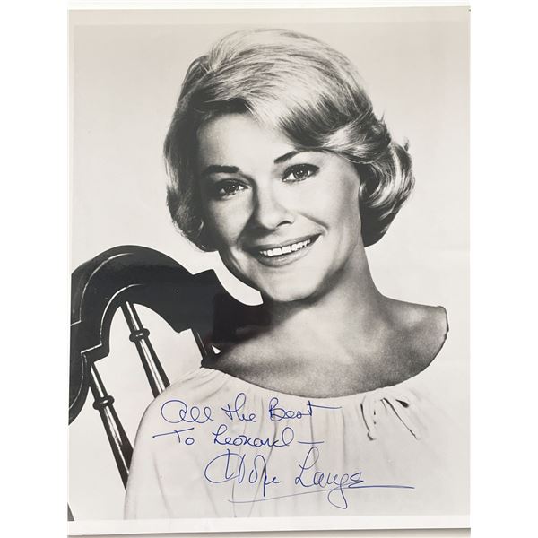 Hope Lange signed photo