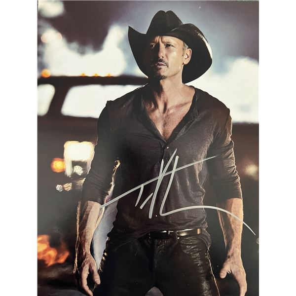 TIm McGraw signed photo