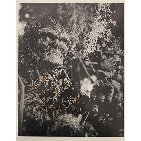 Swamp Thing Dick Durock signed movie photo