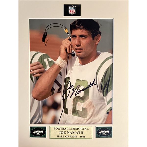 Joe Namath signed photo