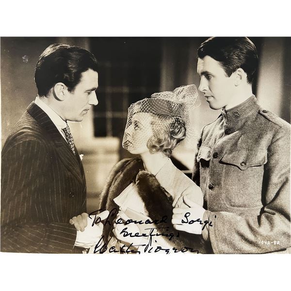 The Shopworn Angel Walter Pidgeon signed photo