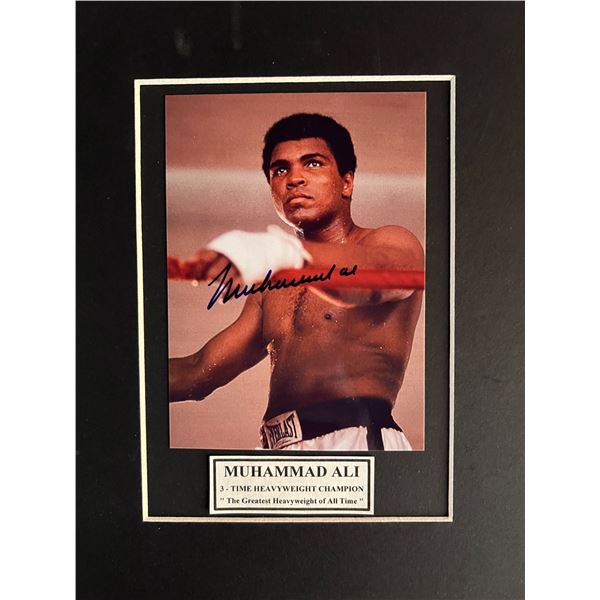 Muhammad Ali signed photo