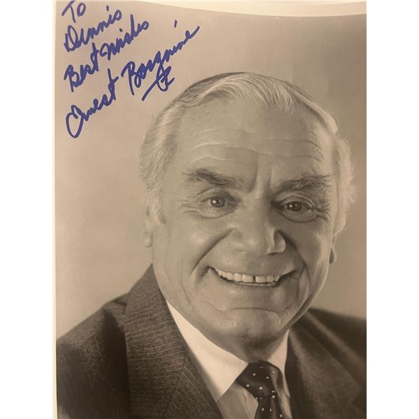 Ernest Borgnine signed photo