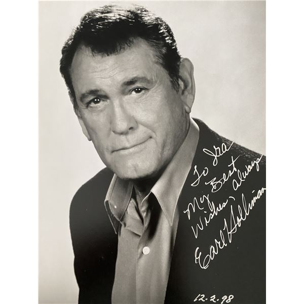 Earl Holliman signed photo