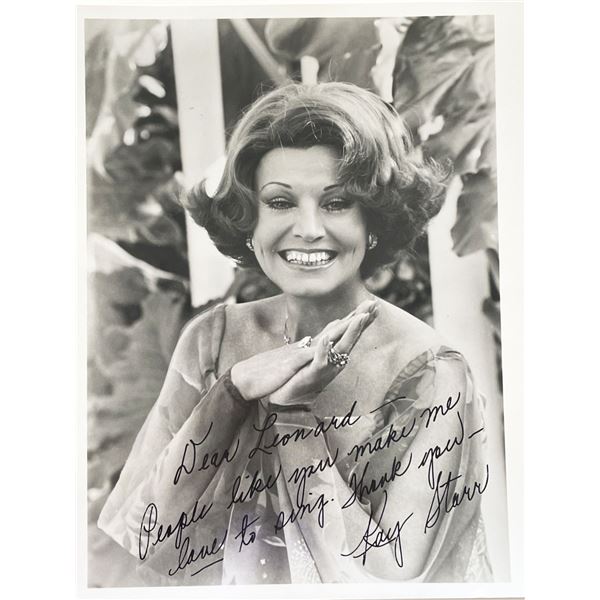 Kay Starr signed photo