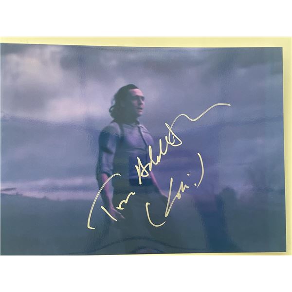 Marvel Tom Hiddleston signed movie photo