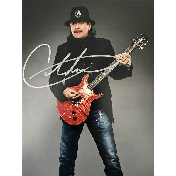 Carlos Santana signed photo