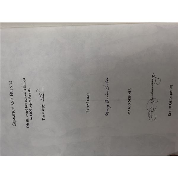 Gummitch and Friends signed book