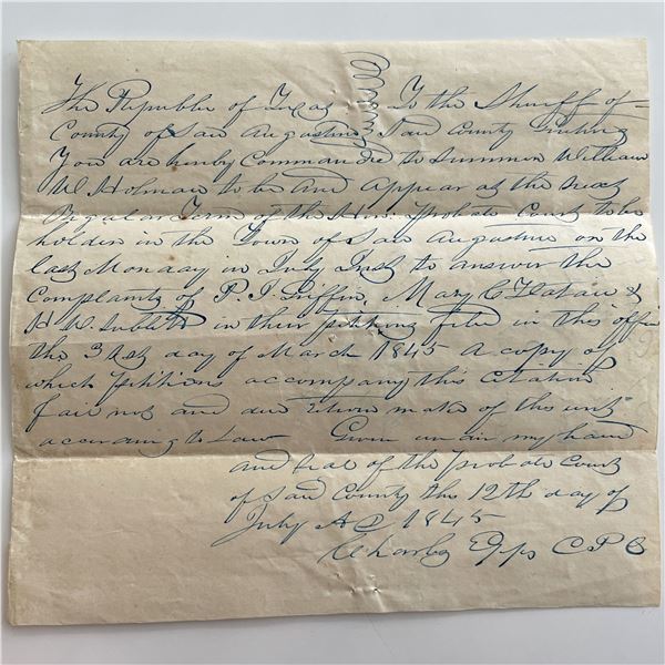 signed letter