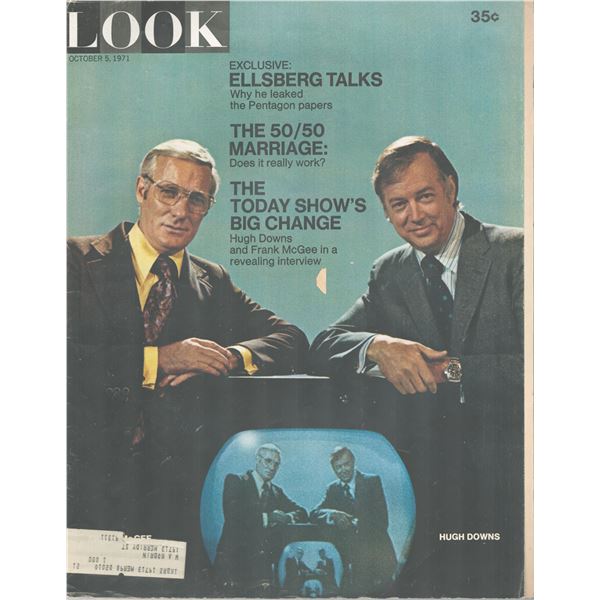 Hugh Downs and Frank McGee Look Magazine Oct. 5, 1971