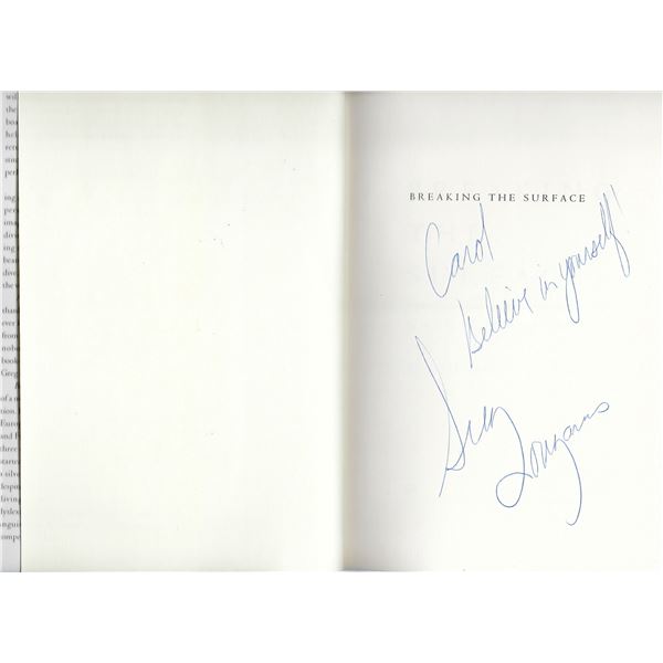 Greg Louganis signed book