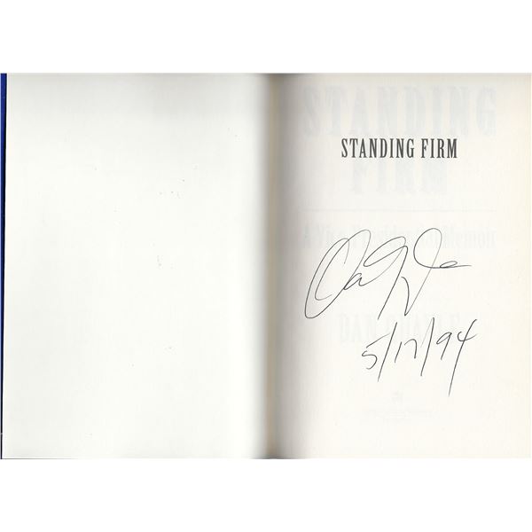 Dan Quayle signed book