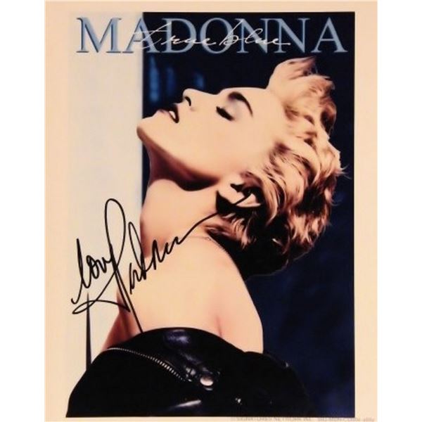 Madonna signed promo photo