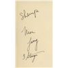 Image 1 : Three Stooges original signatures. GFA Authenticated