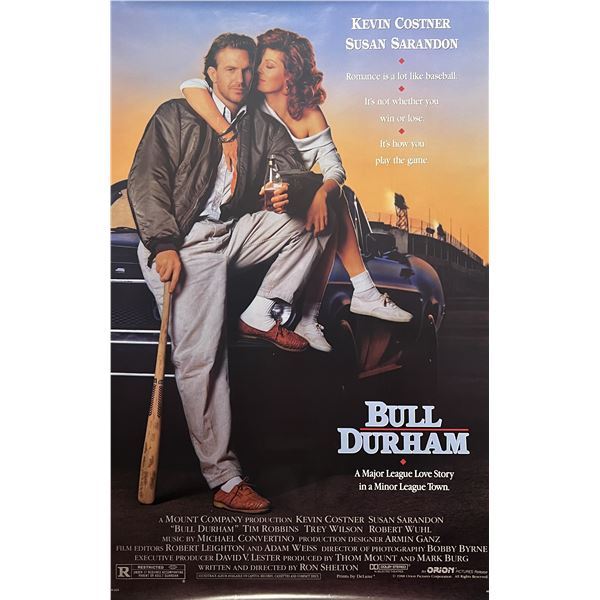 Bull Durham 1988 original movie poster