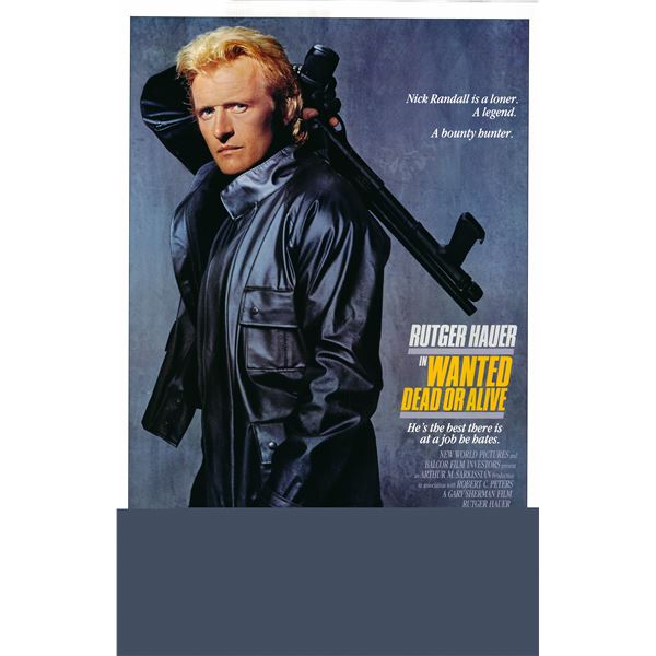 Wanted: Dead or Alive  1986 original vintage one sheet movie poster