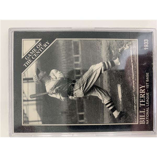 Bill Terry unsigned baseball card