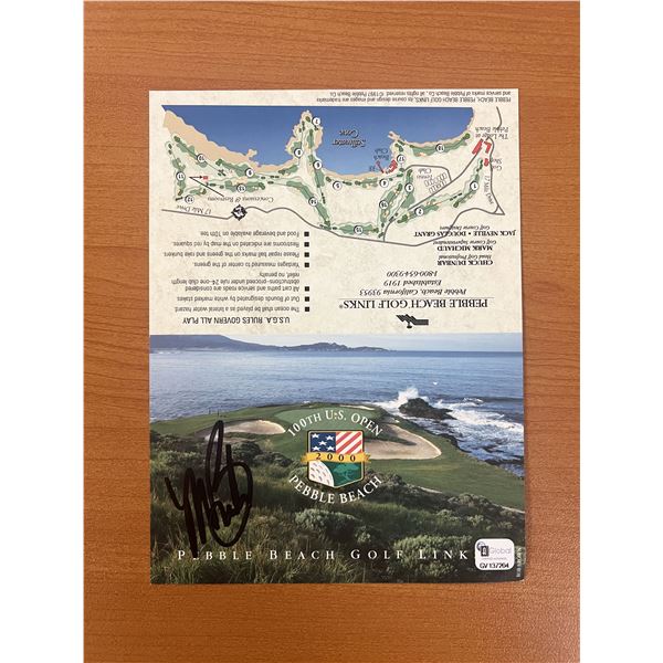 2000 Pebble Beach 100th U.S. Open Championship Mark Brooks signed card-Global Authenticated